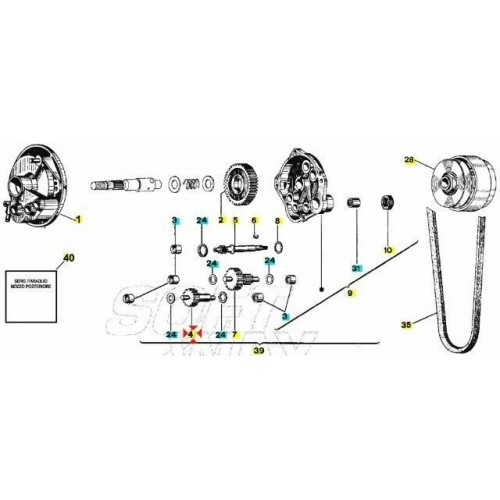 Ingranaggio ozioso mozzo posteriore...