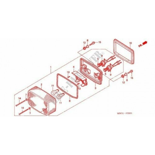 Fanale posteriore Honda CB 750 Seven...