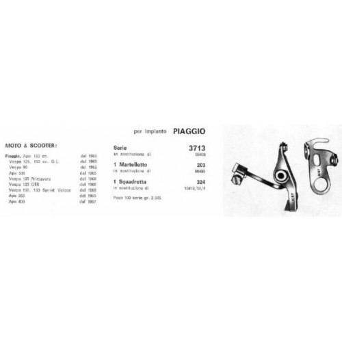 Contatti impianto Piaggio Vespa...