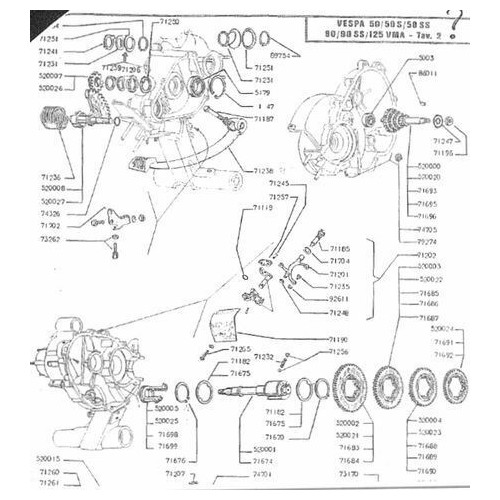 Ingranaggio prima marcia Vespa 50 del...