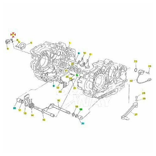 Saltarello selettore cambio Cagiva...