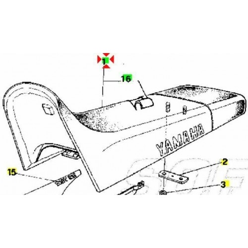 Sella Yamaha TDR 125 del 1992...