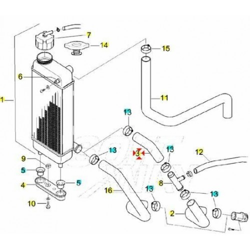 Tubo acqua raccordo a T radiatore...