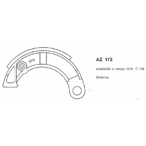 Ceppi freno AZ 172 da 150 x 20