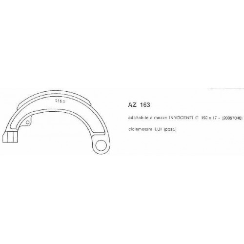 Coppia ceppi freno AZ 163 da 150x17
