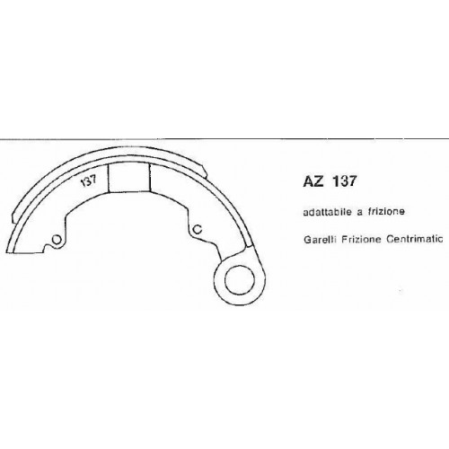 Coppia ceppi freno AZ 137