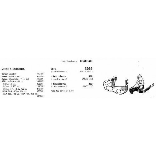 Contatti impianto Bosch Icet 3099