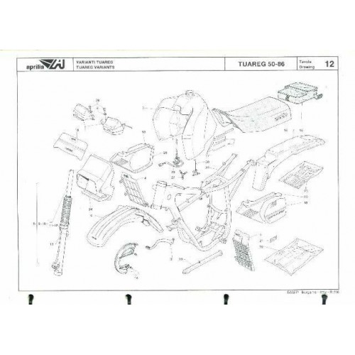 Catalogo ricambi Aprilia ET e Tuareg...