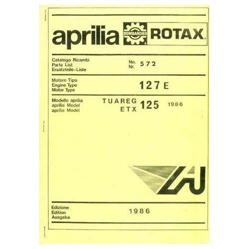 Catalogo ricambi motore Rotax Aprilia...