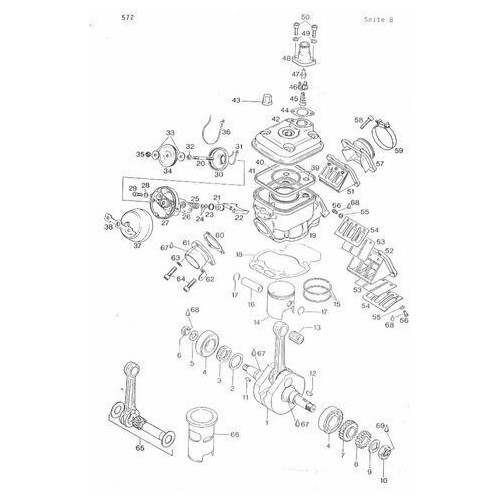Catalogo ricambi motore Rotax Aprilia...