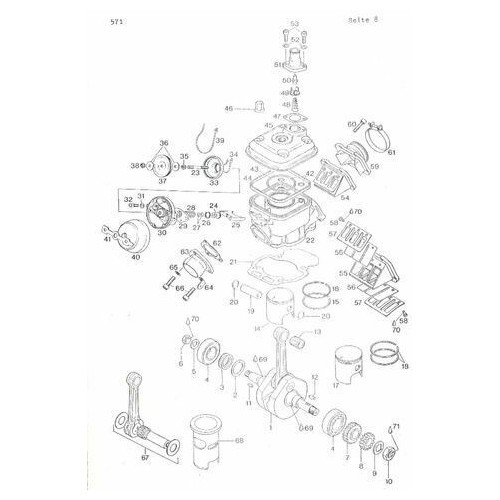 Catalogo ricambi motore Aprilia ETX...