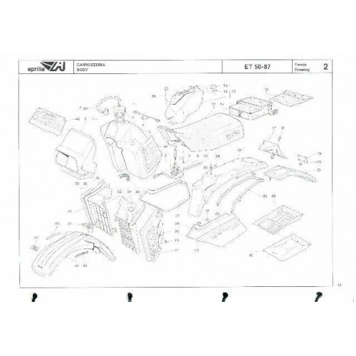 Catalogo ricambi Aprilia ET Tuareg 50...