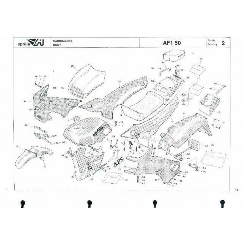 Catalogo ricambi Aprilia AF1 50