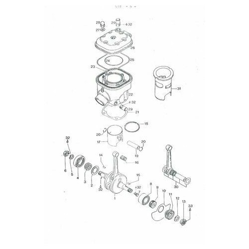 Catalogo ricambi motore Aprilia 244...