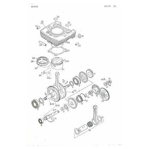 Catalogo ricambi Aprilia Tuareg 350 Wind
