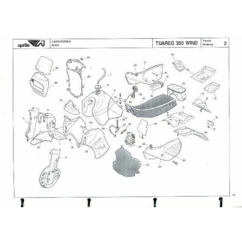 Catalogo ricambi Aprilia Tuareg 350 Wind