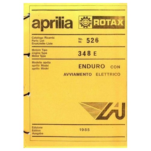 Catalogo ricambi motore Aprilia 348 E