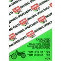 Catalogo ricambi Aprilia TXR 312 M e TXR 240 M