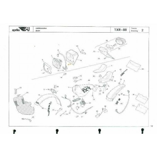 Catalogo ricambi Aprilia TXR 312 M e...