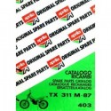 Catalogo ricambi telaio Aprilia TX 311 M del 1987