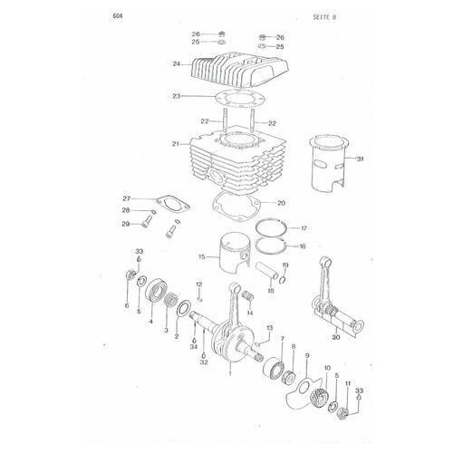 Catalogo ricambi motore Aprilia TX...