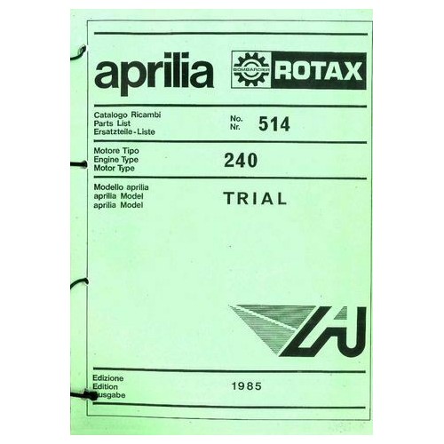 Catalogo ricambi motore Aprilia 240...
