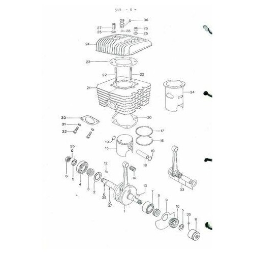 Catalogo ricambi motore Aprilia 240...