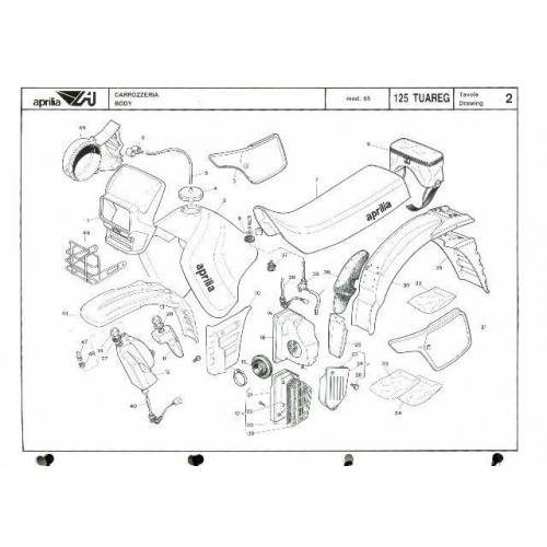 Catalogo ricambi in PDF per Aprilia...