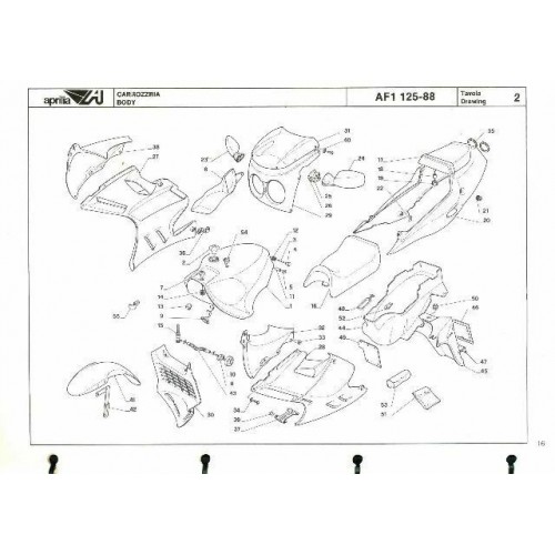 Catalogo ricambi Aprilia AF1 125 del...
