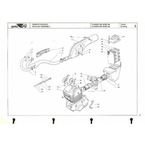 Catalogo ricambi Aprilia Tuareg 350 e...