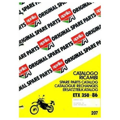 Catalogo ricambi Aprilia ETX 350 del...