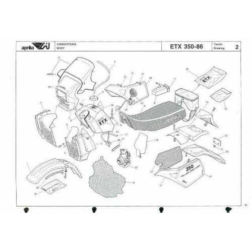 Catalogo ricambi Aprilia ETX 350 del...