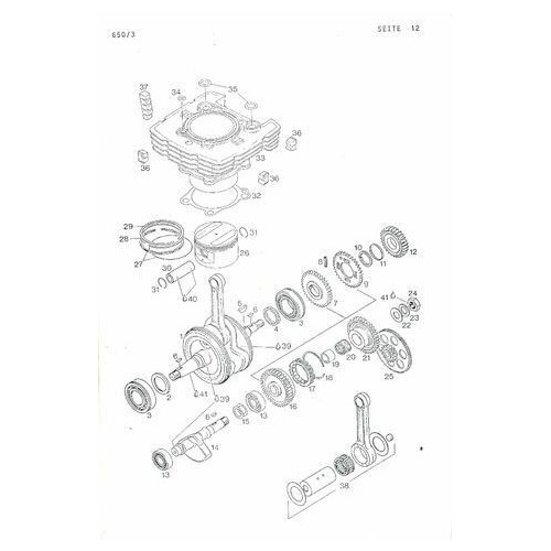 Catalogo ricambi Aprilia Tuareg 600 Wind