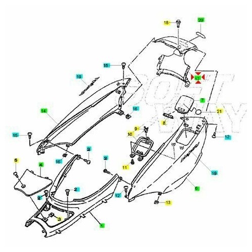Codino Yamaha Majesty e Skyliner...