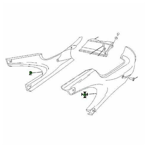 Fianchetto sottosella Aprilia RS 50