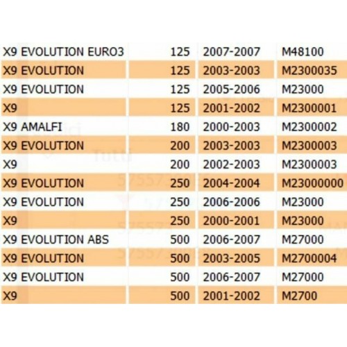 Maniglia posteriore destra Piaggio X9