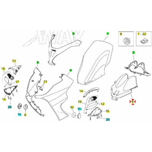 Plancia copristrumenti Aprilia...