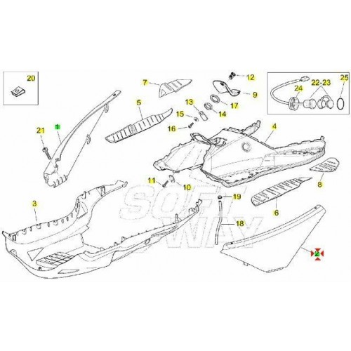 Fianco laterale Aprilia Atlantic