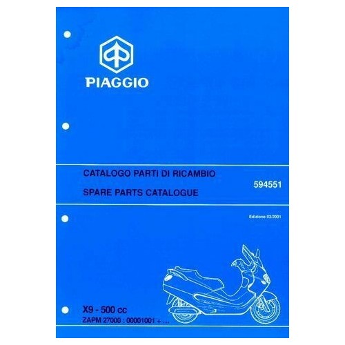 Catalogo ricambi Piaggio X9 500