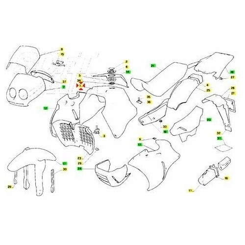 Serbatoio carburante Aprilia Pegaso...