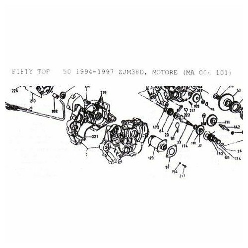 Carter motore sinistro Malaguti Fifty...