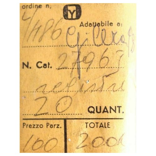 Registro valvole Moto Gilera 98 epoca