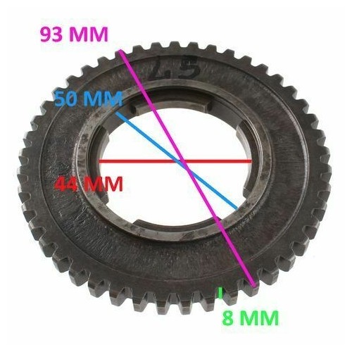 Ingranaggio da 45 denti per Vespe epoca