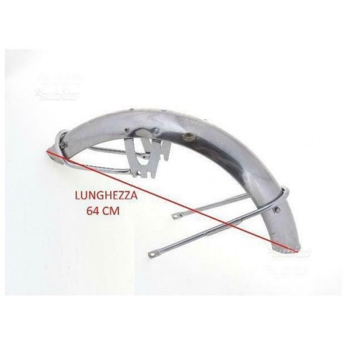 Parafango anteriore acciaio cromato