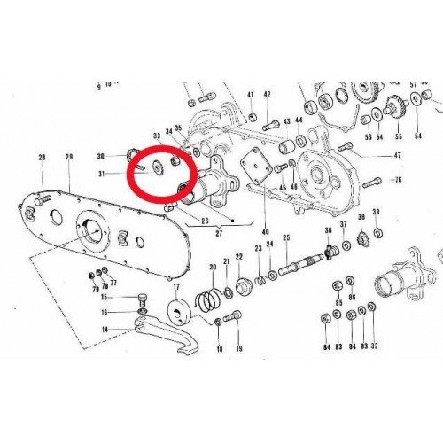 Pignone ruota libera Gilera GSA 305617