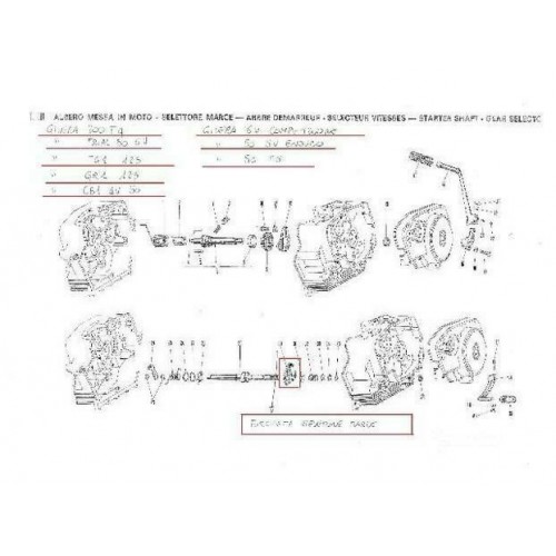 Forchetta selettore marce Gilera...