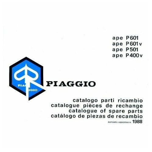 Catalogo ricambi APE P400V - P501 - P601