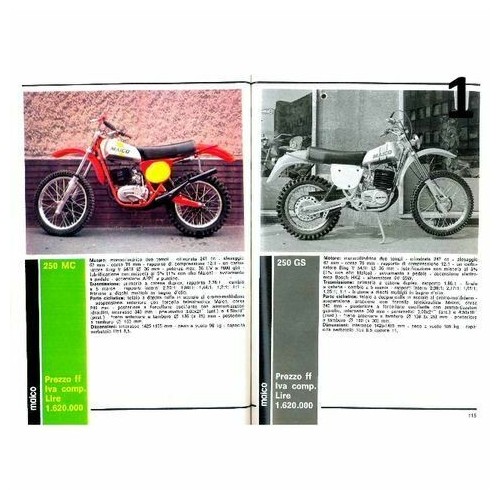 Catalogo con tutte le moto Cross anno...