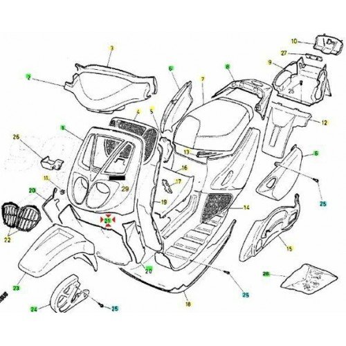 Scudo anteriore inferiore Malaguti...