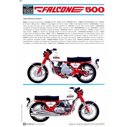 Volantino pubblicita Moto Guzzi...